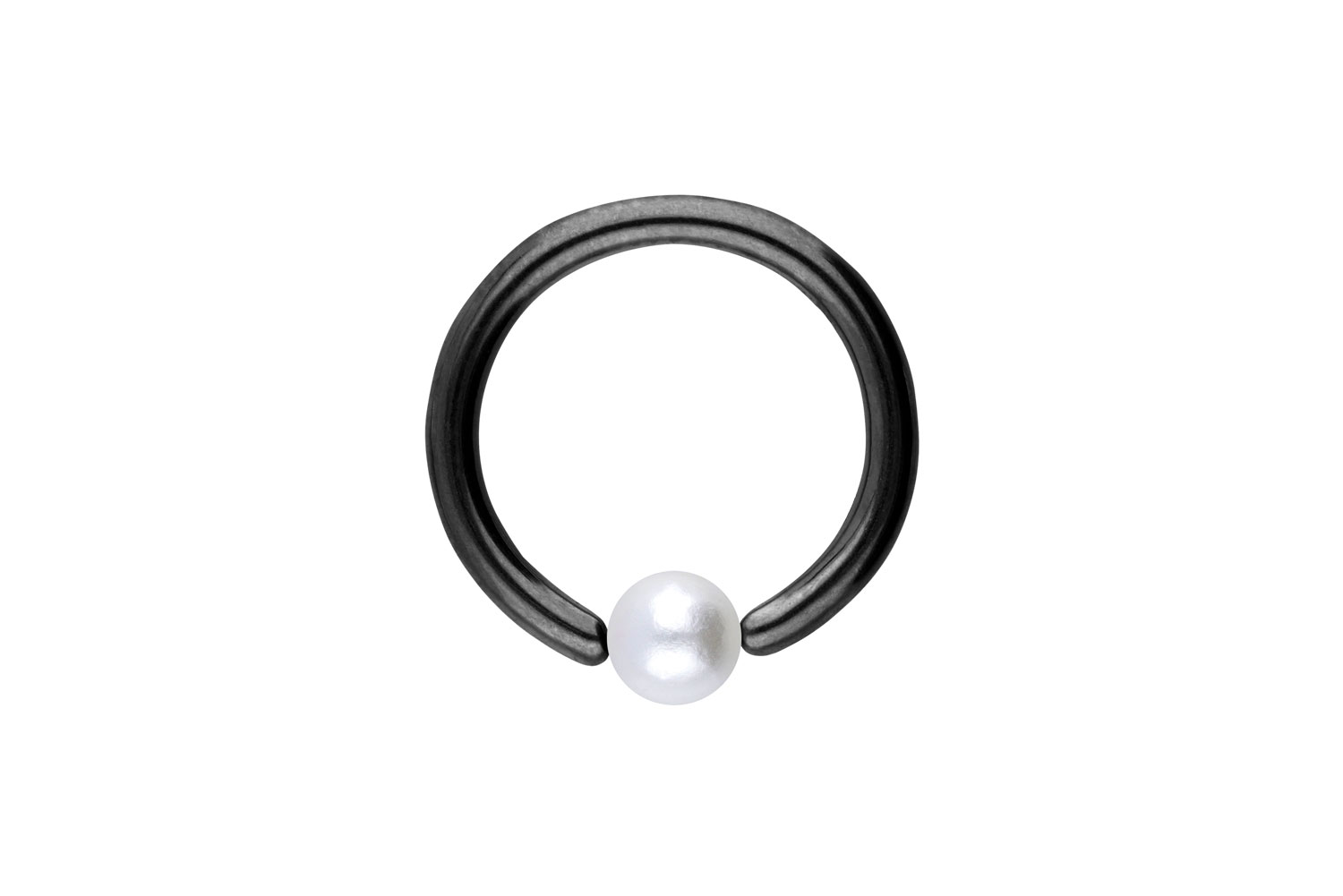 Chirurgenstahl Klemmkugelring Piercing SYNTHETISCHE PERLE